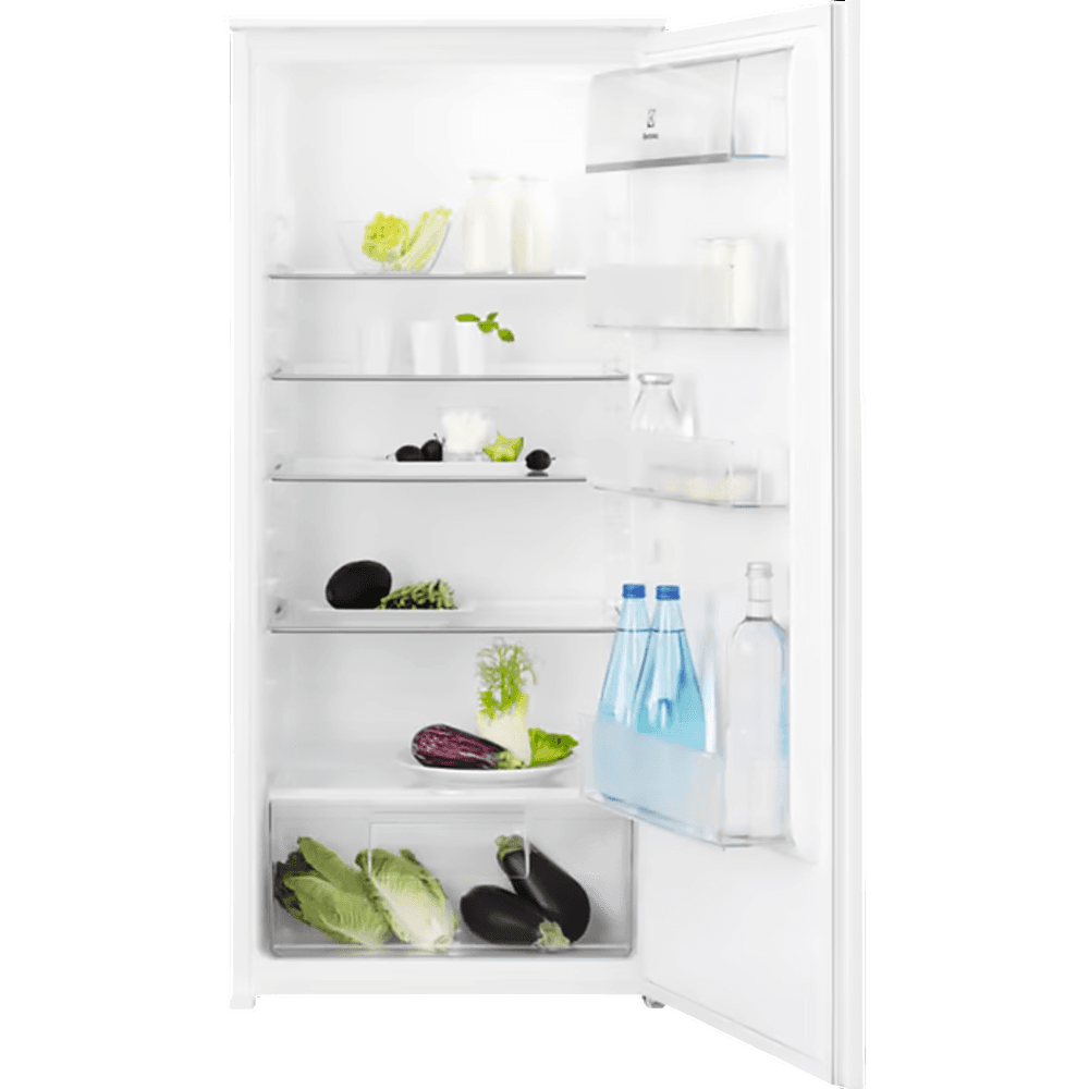 Встраиваемый холодильник Electrolux LRB3AE12S, механическое управление, полезный объем: 208 л, перенавешиваемые двери, 54.8x54.9x121.8 см, белый