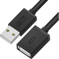 GCR Удлинитель 1.5m USB 2.0 AM/AF, черный, GCR-55070 - фото 1