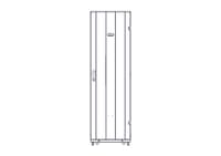 Шкаф Systeme Electric, серия Uniprom, 42U-600/1070, боковые панели 4шт, черный - фото 17