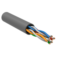 Витая пара U/UTP 5E 24AWG 4PR LSZH 1м серый 100м РФ GENERICA - фото 2