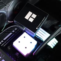 Водяное охлаждение для процессора/ Water Cooling System Thermalright Hyper Vision 360 (360mm, LED, Black, ARGB/ Fans: 3x120mm, 69CFM, 27dBA, 2150RPM/ Pump height 68mm, 6400RPM, Rad thickness 27mm/ S: 1700, 1200, 1851, 115X, 2011, 2066, AM5, AM4) - фото 16