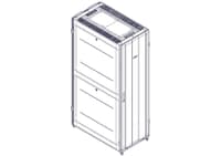 Шкаф Systeme Electric, серия Uniprom, 42U-600/1070, боковые панели 4шт, черный - фото 15