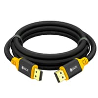 GCR Кабель 0.5m DisplayPort v1.2, черный, AL case, желтый ПВХ, 28/28 AWG, GCR-54435 - фото 2