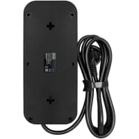 Фильтр-удлинитель PowerCom SP-08 USB03AB 3.0M, 8 розеток, черный, 16А, 4кВт, 175Дж, 3*USB, защитные шторки, защита от КЗ, перегрузки, ВЧ и импульсных помех, кабель 3x1 мм2, ШхГхВ 230х105х45 мм, вес 0.68 кг./ Surge protector PowerCom SP-08 USB03AB 3.0M, 8 sockets, black, 16A, 4kW, 175J, 3*USB, protective curtains, protection against short circuit, overload, HF and impulse noise, cable 3x1 mm2, WxDxH 230x105x45 mm, weight 0.68 kg. - фото 6