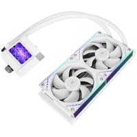 Система жидкостного охлаждения/ Water Cooling System Thermalright Core Matrix 240 Vision (240mm, LED, White, ARGB/ Fans: 2x120mm, 68.9CFM, 28.2dBA, 2000RPM/ Pump height 64.4mm, Rad thickness 27mm/ S: 1700, 1200, 1851, 115X, AM5, AM4) - фото 10