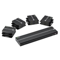 GCR PRO Разветвитель-удлинитель HDMI по витой паре 1080P до 50~60m, 1х8 до 17 дисплеев, передатчик+приемники(2хHDMI), поддержка IR, POC & EDID, Loop out TX, GCR-55774 - фото 1