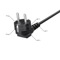 GCR PRO Удлинитель PROF черный, 12.0m, евровилка угловая Schuko - евророзетка, 3*1,5mm, медь - фото 3