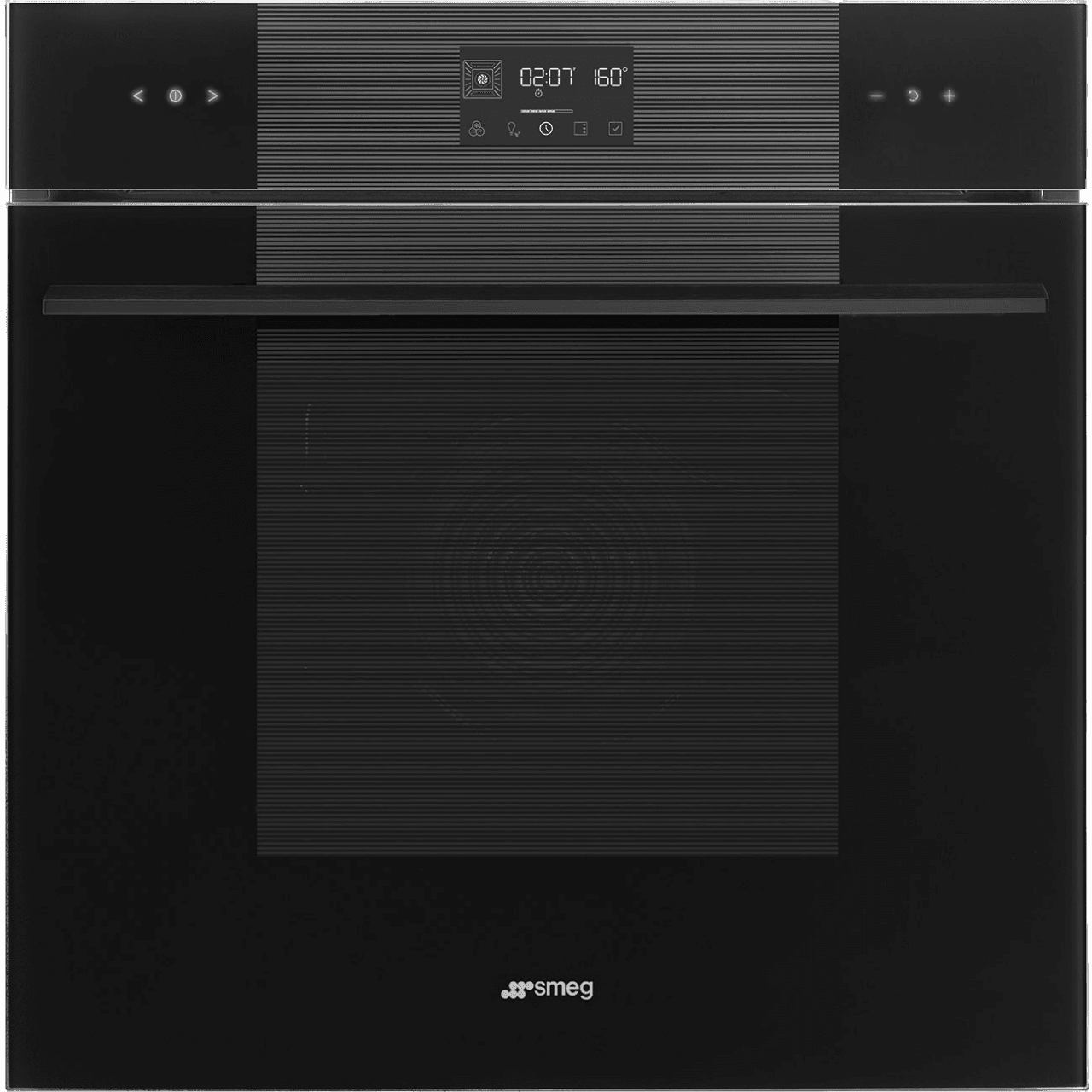 Встраиваемый духовой шкаф SMEG/ Многофункциональный духовой шкаф, 60 см, 10 функций, Black (черное стекло). Класс энергопотребления А+