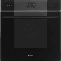 Встраиваемый духовой шкаф SMEG/ Многофункциональный духовой шкаф, 60 см, 10 функций, Black (черное стекло). Класс энергопотребления А+ - фото 1