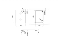 Варочная панель Smeg/ SMEG SIM6323R Индукционная варочная панель, 38 см, прямой край - фото 3