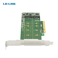 Lr-Link LRNV95N8 PCIe x8 to 2-Port M.2 NVMe Adapter, Supports 2*M.2 NVMe SSD for 2230, 2242, 2260,2280 and 22110mm - фото 4