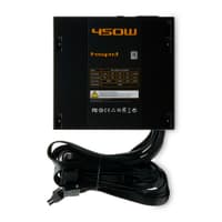 Блок питания/ Power Supply HSPD, 450W 80+ White (ATX, 2.31, Non-modular, 1x24(20+4)pin 500mm, 1xCPU 8(4+4)pin 550mm, 1xPCIe 8(6+2)pin 500mm, 1xMOLEX + SATA*2 400+150+150mm, 1xMOLEX + SATA 400+150mm , Active, 120x120mm, 150x140x86mm, APFC, OVP, OPP, SCP, UVP, NLO, SIP, black) - фото 5