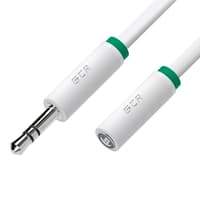 GCR PRO Удлинитель аудио 10.0m jack 3,5mm/jack 3,5mm белый, ультрагибкий, M/F, Premium, экран, стерео - фото 2