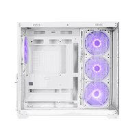 Корпус без блока питания/ Case PCCooler C3T700 ARGB WH, Midi-Tower, TG, 4x120mm ARGB, 1xUSB-A 3.0 + 1xUSB-A 2.0 + 1xUSB-C, ATX, mATX, mITX White - фото 6