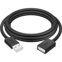 GCR Удлинитель 1.5m USB 2.0 AM/AF, черный, GCR-55070 - фото 3
