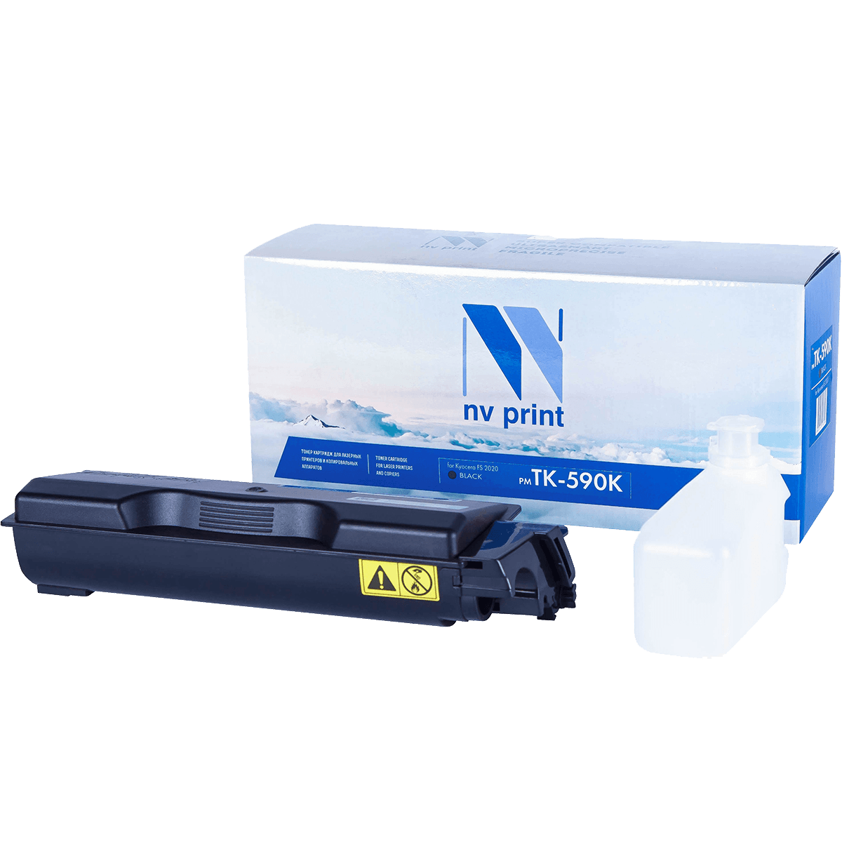 -/ Тонер-картридж NVP NV-TK-590 Black для Kyocera FS-C5250DN/ C2026MFP/ C2026MFP+/ C2126MFP/ C2126MFP+/ C2526MFP/ C2626MFP/ Ecosys P6026cdn (7000k)