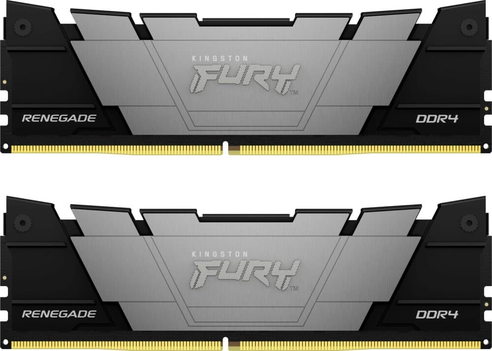 Память оперативная/ Kingston 32GB 3200MT/s DDR4 CL16 DIMM (Kit of 2) 1Gx8 FURY Renegade Black