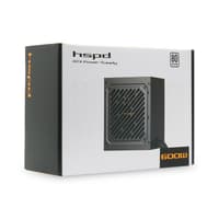 Блок питания/ Power Supply HSPD, 600W 80+ White (ATX, 2.31, Non-modular, 1x24(20+4)pin 500mm, 1xCPU 8(4+4)pin 550mm, 1xPCIe 8(6+2)pin 500mm, 1xSATA*3 400+150+150mm, 1xSATA*2 400+150mm, 1xMOLEX*2 400+150mm , Active, 120x120mm, 150x140x86mm, APFC, OVP, OPP, SCP, UVP, NLO, SIP, black) - фото 10