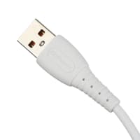 Кабель/ Кабель GoPower GP07T USB (m)-Type-C (m) 1.0м 2.4A силикон белый (1/200/800) - фото 3