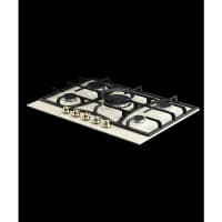 Варочная поверхность Kuppersberg/ KITCHEN RETAIL / Варочная поверхность Kuppersberg, газ, Classic, 71 см, автоматический электроподжиг, газ-контроль, форсунки под сжиженный газ, SABAF конфорки, чугунные решетки, WOK подставка, цвет бежевый, цвет фурнитуры бронзовый - фото 4