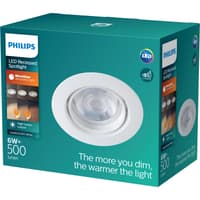 Встраиваемый светильник Philips/ Встраиваемые светильники IMPALA WGDIM SL264 RD 068 6W 27K WH 1PK - фото 7