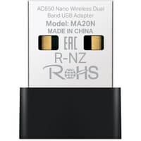 Сетевой адаптер Wi-Fi Mercusys MA20N AC650 USB 2.0 (ант.внутр.) 1ант. - фото 1