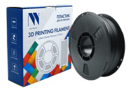 -/ Филамент NV PRINT ABS Carbon Fiber Black с карбоновыми волокнами, черный, для 3D печати диаметр 1.75мм масса 1 кг - фото 1