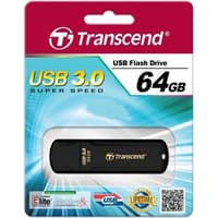 Флеш накопитель 64GB Transcend JetFlash 700, USB 3.1, Черный - фото 1