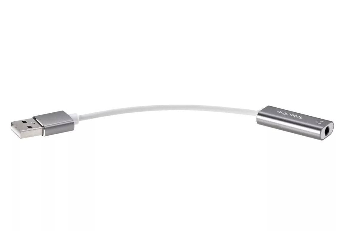 Переходник аудио USB2.0(M)-->3.5мм F (гнездо) Telecom  0.1м <TA316U>