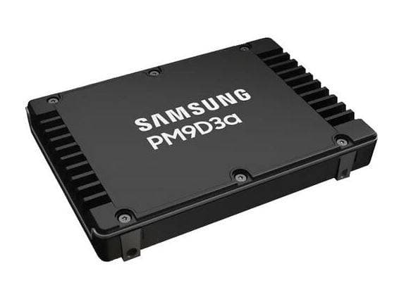 Твердотельный диск 960TB Samsung Enterprise PM9D3, U.3, PCI-E 5.0 x4, 3D TLC NAND [R/W - 12000/1600 MB/s] OEM TBW 1752