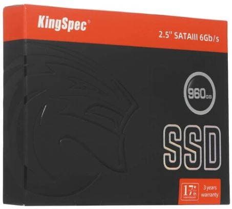 Твердотельный диск 960GB Kingspec SSD  P4-960 , 2.5", SATA III [R/W - 570/520 MB/s]