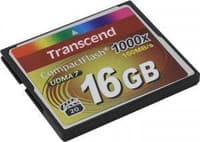 Карта памяти 16GB Compact Flash Transcend 1000x (TS16GCF1000) - фото 1