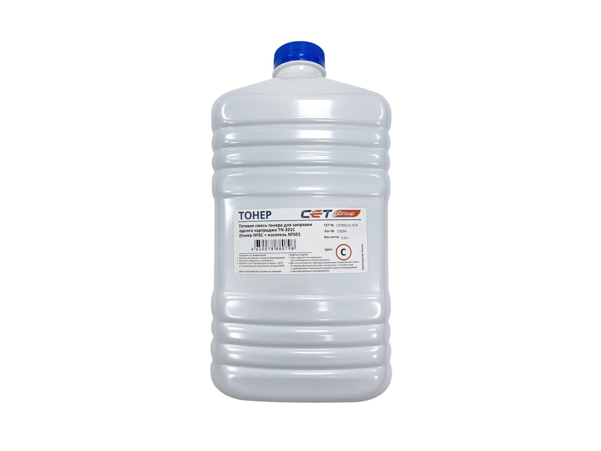 -/ Тонер NF6C + носитель NF6D TN-321C для KONICA MINOLTA Bizhub C224/284/364 (CET) Cyan, 514г/бут