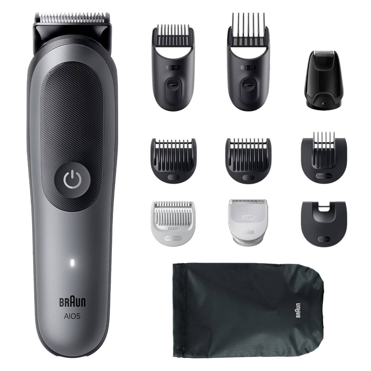 Braun Триммер S3 AIO3500 универсальный 4в1 серый/черный тип 5513