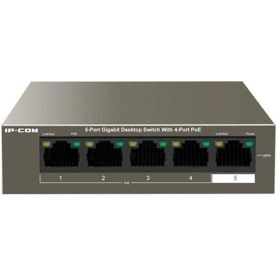 IP-COM G1105P-4-63W Коммутатор PoE неуправляемый 5-Ports 10/100/1000 Base-T / 4-Ports PoE (PoE бюджет 58W)