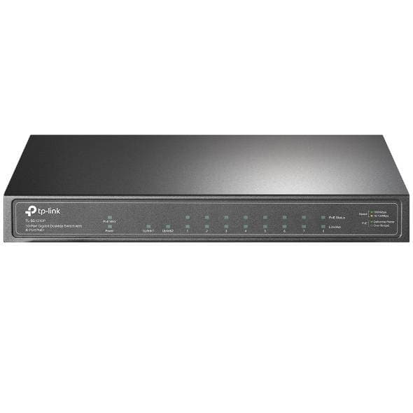 TP-Link TL-SG1210P 10-портовый гигабитный настольный коммутатор с 8 портами PoE+