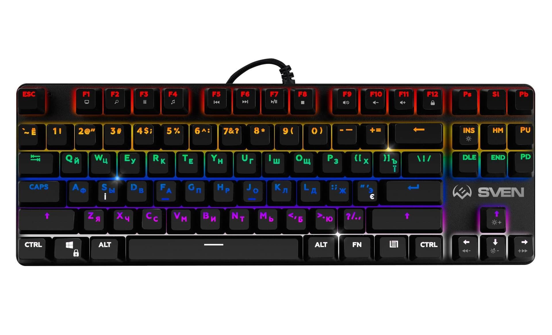 SVEN Клавиатура игровая механическая KB-G9150 (87кл., 12 Fn функций, подсветка)