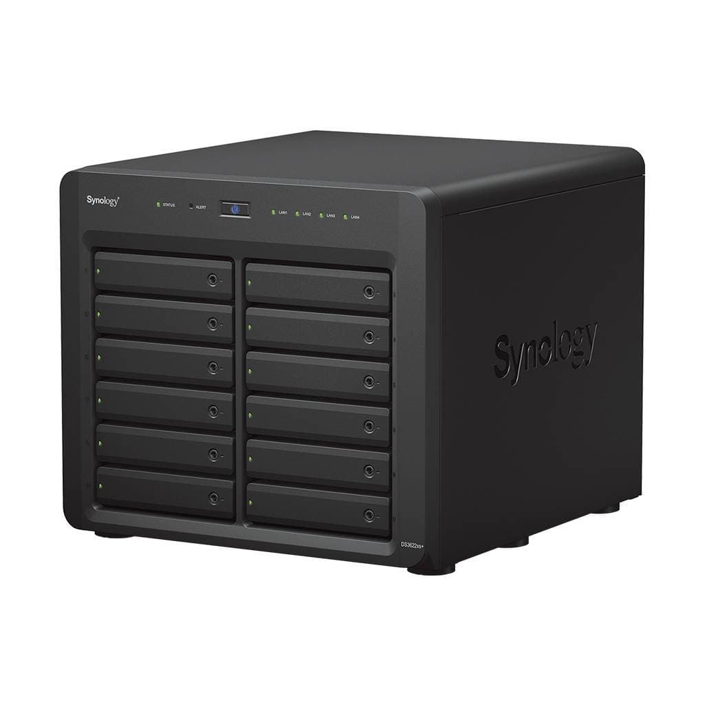 Synology DS3622xs+ Сетевое хранилище 12x2.5"/3.5" SATA, Intel Xeon D-1531-2.2GHz, 16GB DDR4, 2x1 Гбит/с, 2x10 Гбит/с