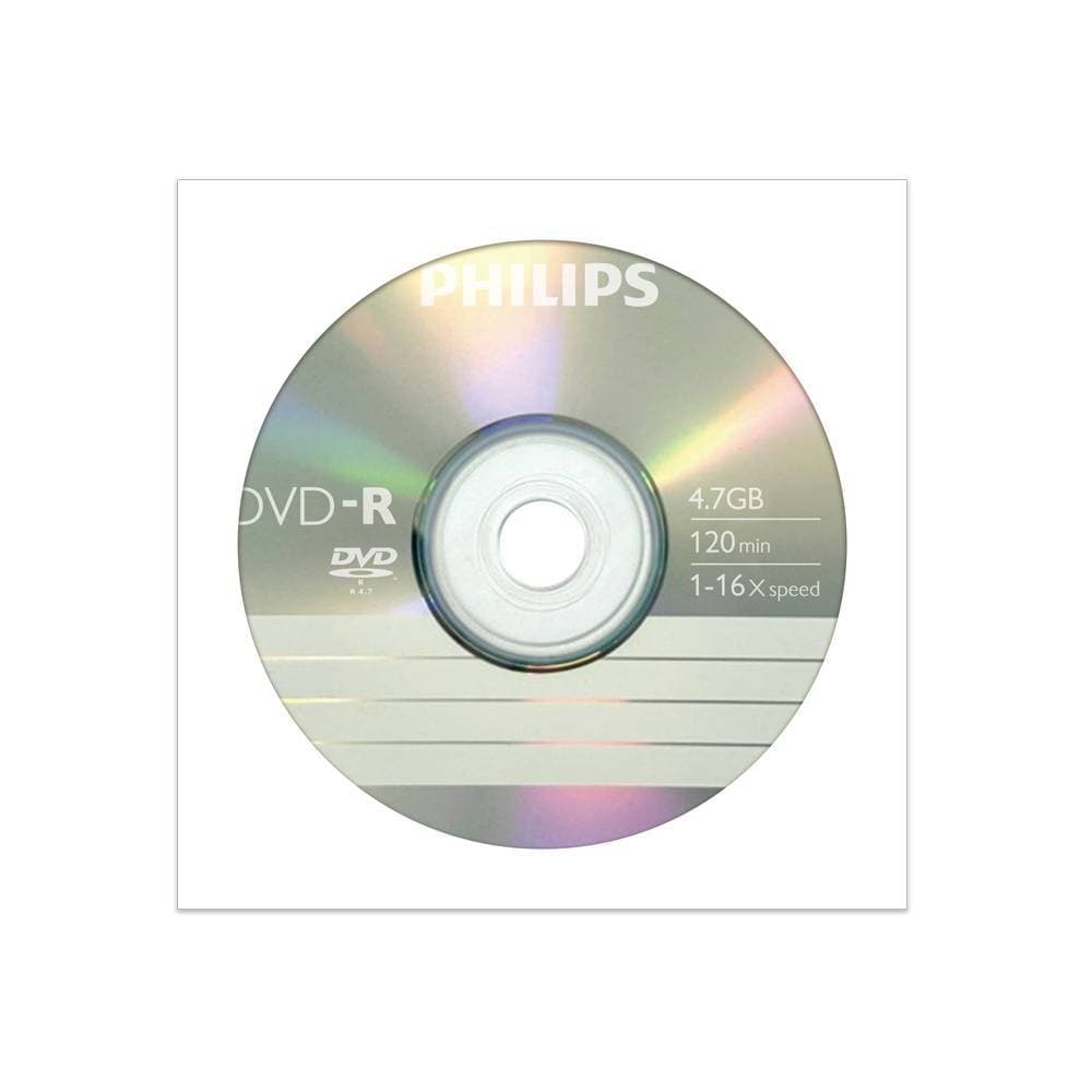 Диск DVD-R Philips 4.7 Gb, 16x, Бум.конверт