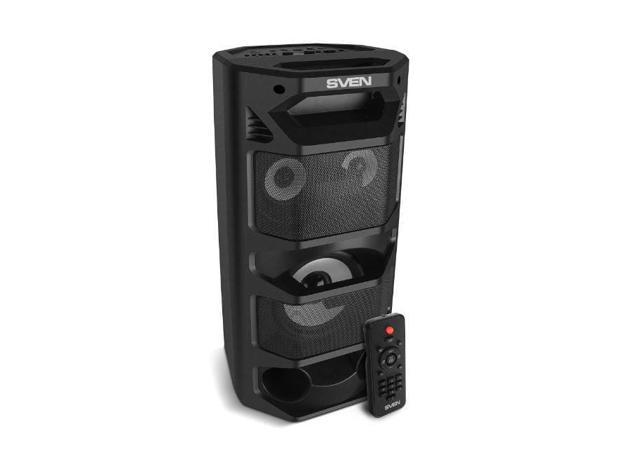 SVEN PS-670, черный (65 Вт, TWS, Bluetooth, FM, USB, microSD, LED-дисплей, пульт, 4400мА*ч)