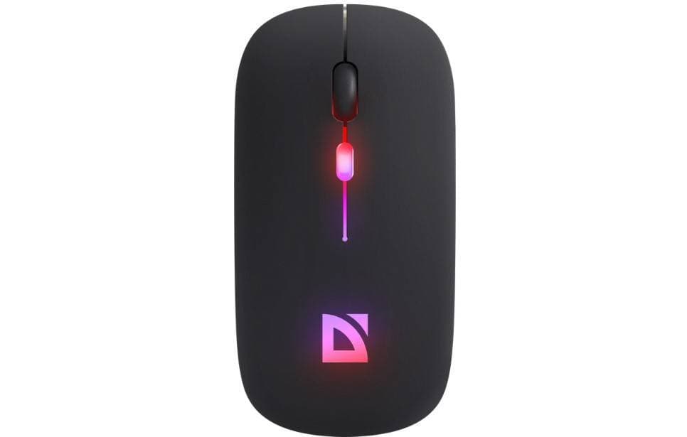 Defender Мышь беспроводная оптическая Touch MM-997 черн,2.4+Bluetooth,RGB,400mAh,бесшумная.