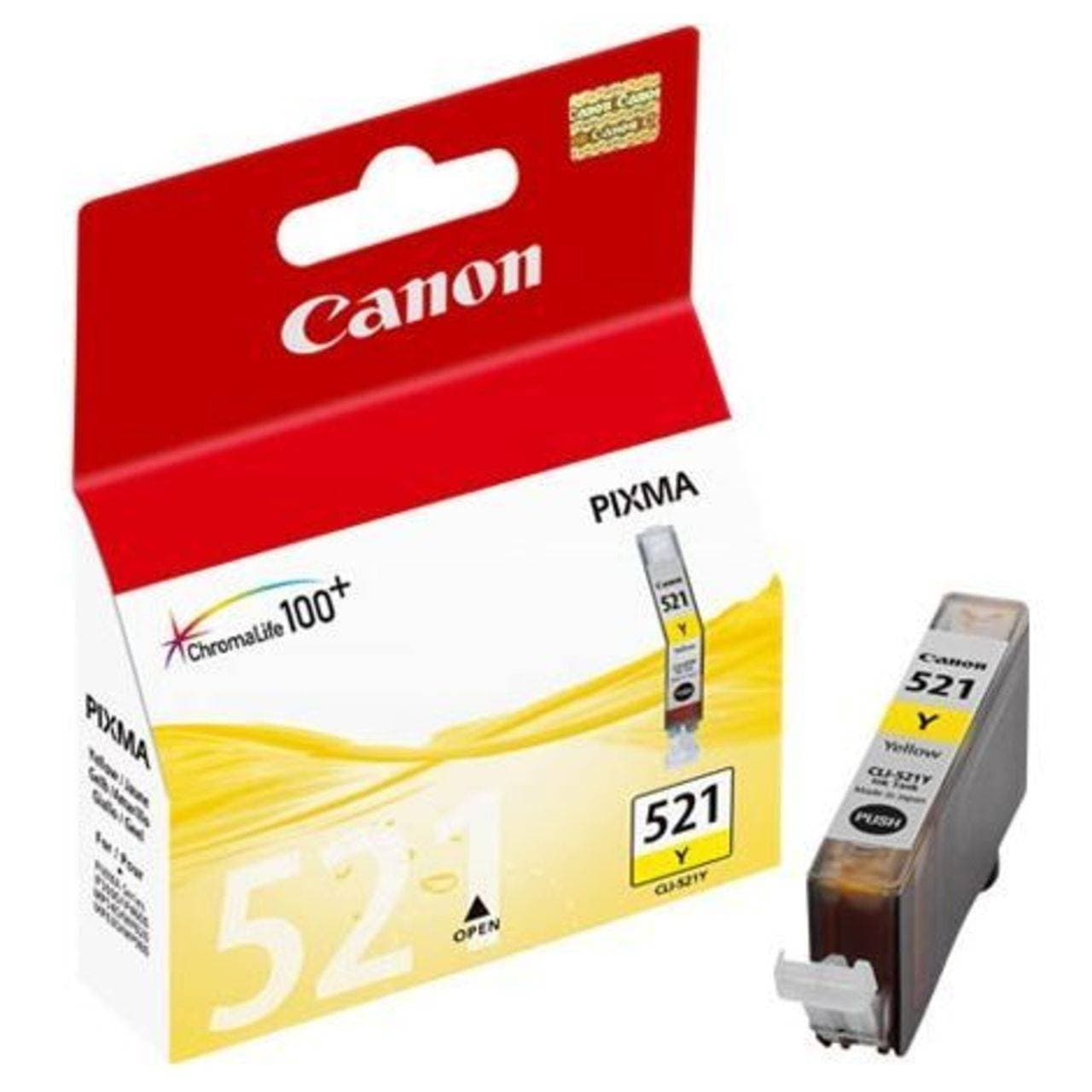 Картридж CANON CLI-521 Y желтый, 9 мл, 447 стр