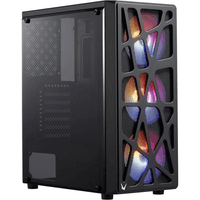корпус Formula V Line MANA BLACK, ATX, TYPE-C*1, USB2.0*1, USB3.0*1, FRONT 3x120mm FRGB, REAR 1x120mm FRGB - фото 4