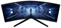 Монитор Samsung 34" Odyssey G5 C34G55TWWI VA curved 21:9 3440x1440x165Hz 1ms 2500:1 250cd 178/178 HDMI DP HDR FreeSync Premium VESA Black 2 years (незначительное повреждение коробки) - фото 4