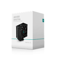 Кулер для процессора DEEPCOOL AK400 DIGITAL LGA1700/1200/115X/AM5/AM4 (18шт/кор, TDP 220W, PWM, Fan 120mm, 4 тепл. трубки, черный) RET (R-AK400-BKADMN-G) - фото 1