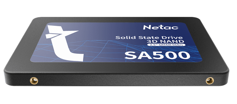 SSD накопитель Netac SSD SA500 480GB 2.5 SATAIII 3D NAND, R/W up to 520/450MB/s, TBW 240TB, 3y wty