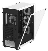 корпус Deepcool CC560 WH V2 без БП, боковое окно (закаленное стекло), 3x120мм LED вентилятор спереди и 1x120мм LED вентилятор сзади, белый, ATX (R-CC560-WHGAA4-G-2) - фото 4