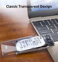 Внешний корпус для диска HDD/SSD Netac WH11 2.5 SATA to USB3.0 External HDD/SSD Case, Slide Transparent Cover, with USB3.0 C to C cable (незначительное повреждение коробки) - фото 14