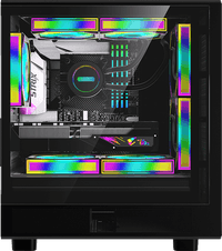 корпус Formula V Line Air Mesh G2 Black, MATX, USB3.0*2, FRONT 2x120mm FRGB, REAR 1x120mm FRGB - фото 1