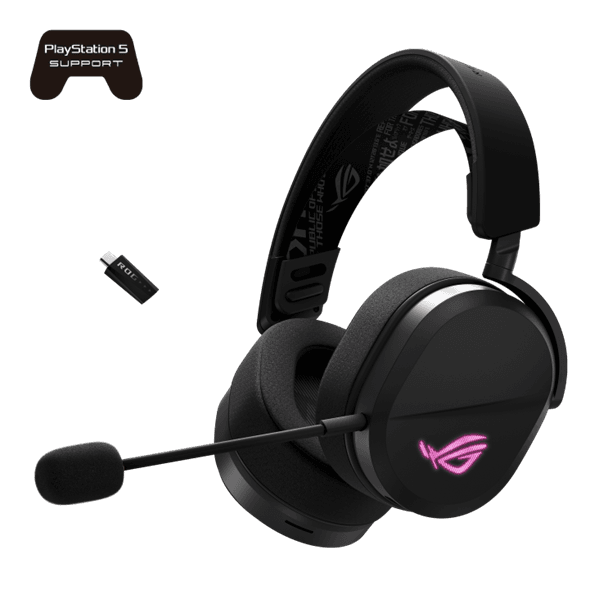 Гарнитура ASUS ROG PELTA, USB-C, 2.4GHz, Bluetooth, 309g, 20Hz~20kHz, RGB Lighting